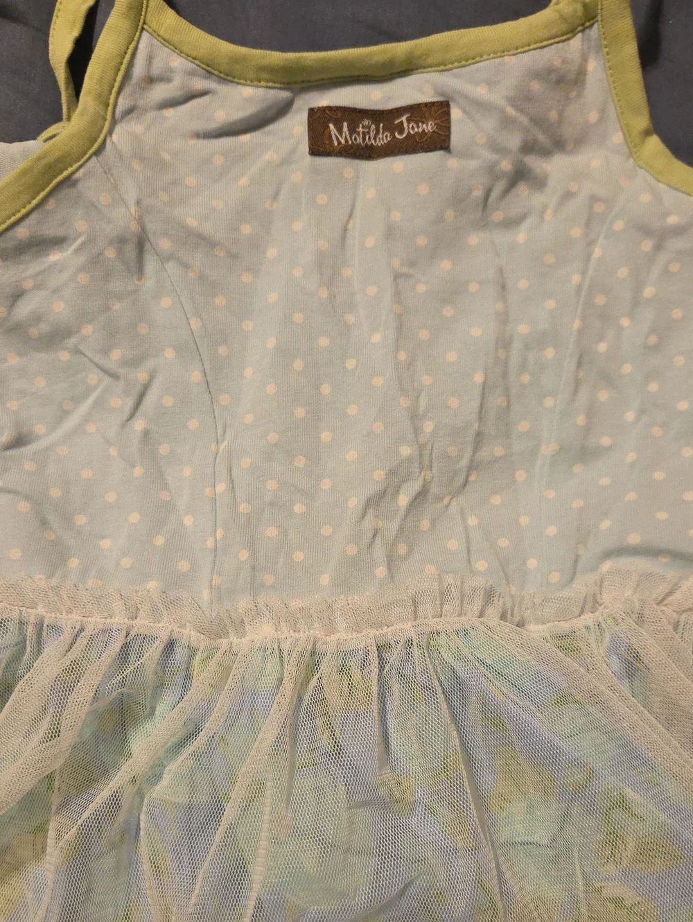 Matilda Jane Pastel Blue & Cream Tulle Girls' Dress